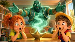 magic lamp kids found genie made 5 wishes kids funny songs