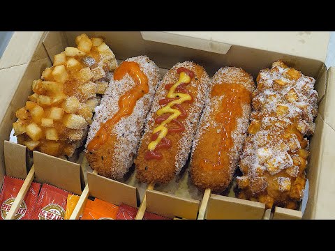 명랑핫도그-치즈-폭탄-세트-/-popular-hot-dog-in-korea---korean-street-food