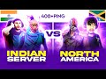 India   vs north america  youtubers  garena free fire
