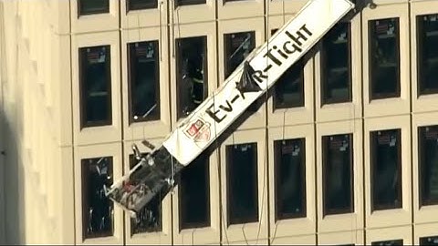 2 workers rescued from dangling high-rise scaffolding in Baltimore after blast; several hurt