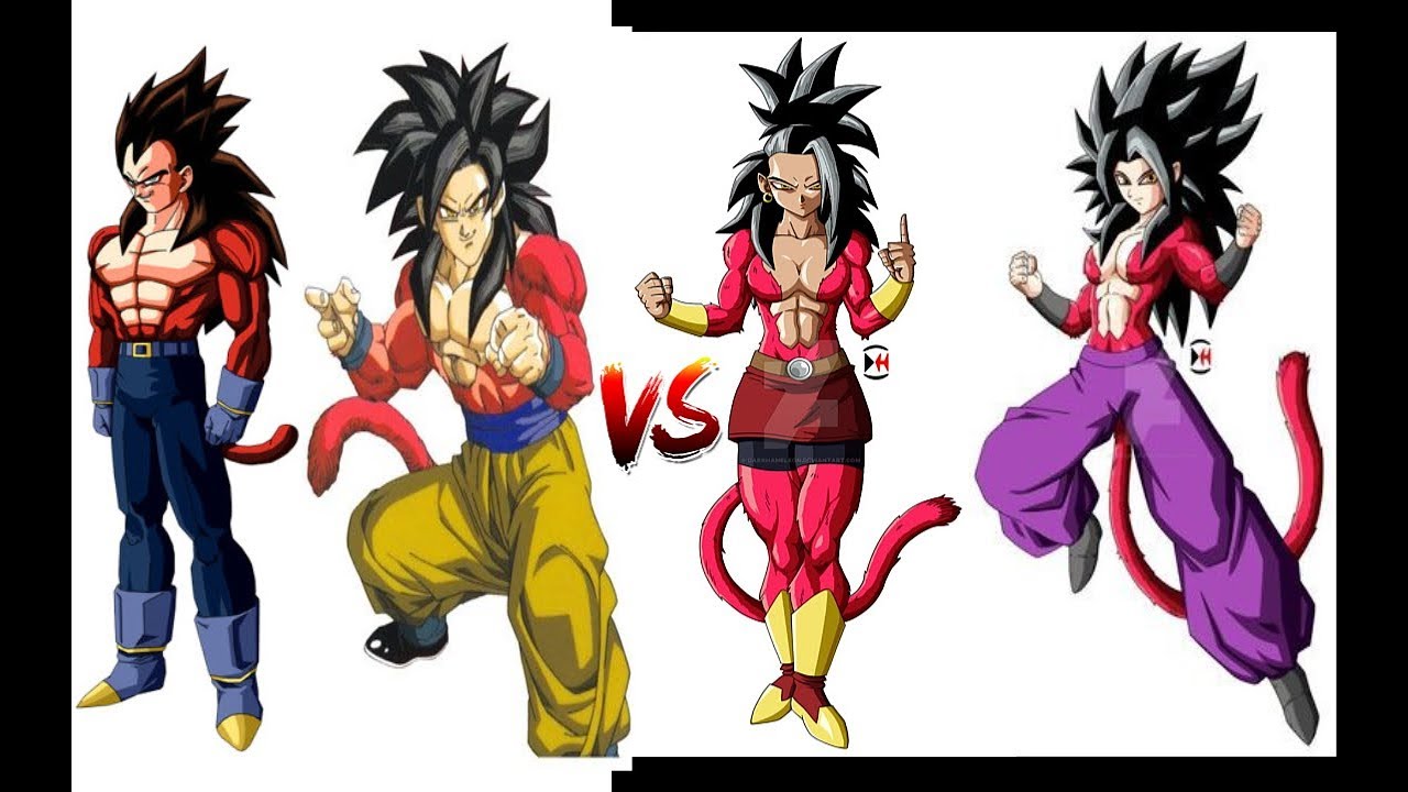 Dragon Ball Z Budokai Tenkaichi 3 Caulifla Saiyan 4, Kale Saiyan 4 VS Goku ...