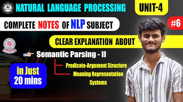 NLP || Complete notes || Unit-4 || Semantic Parsing II || Btech 2nd,3rd year || Jntuh R22