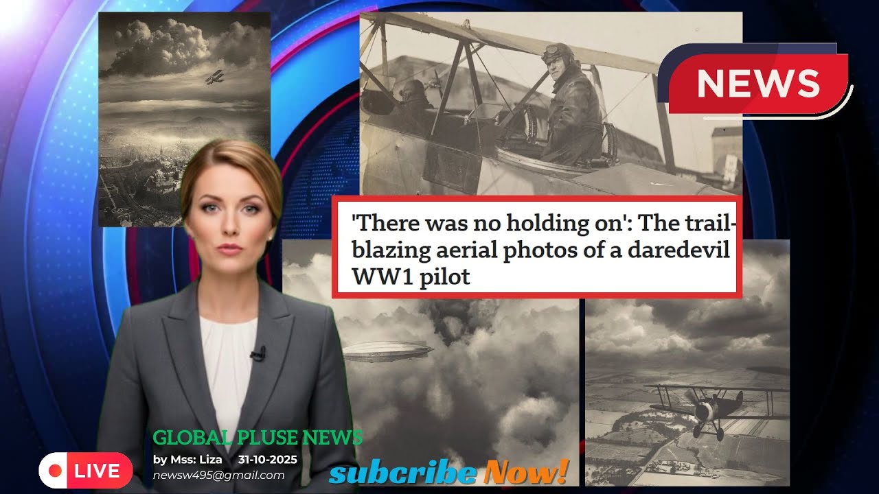 There was no holding on' The trail blazing aerial photos of a daredevil WW1 pilot.