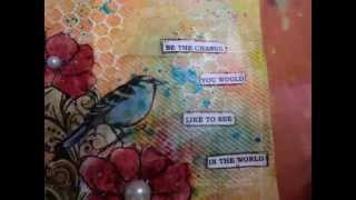 MIXED MEDIA ART PAGES AND CANVASES