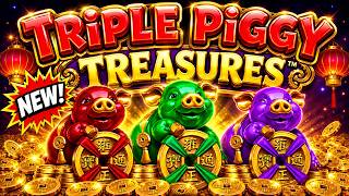 NEW Triple Piggy Treasures slot for Triple Pop Tuesday from Green Valley Ranch casino! screenshot 3
