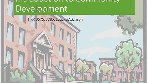 Introduction to Community Development