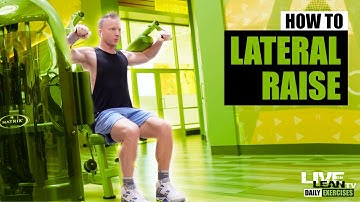 How To Do A SEATED MACHINE LATERAL RAISE | Exercise Demonstration Video and Guide