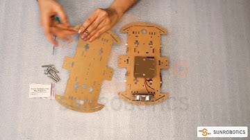 How to assemble 4WD Robotic Chassis [With 4AA Battery holder] !!!