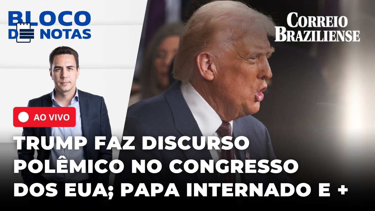 Trump cita Brasil em discurso no Congresso - 