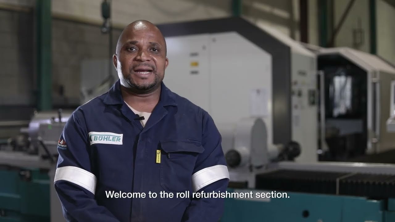 Roll Refurbishment Service at Bühler Johannesburg