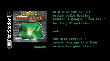 Command & Conquer: Red Alert (A Secret Message From Kane)[Sony Playstation/PS1/PSX]