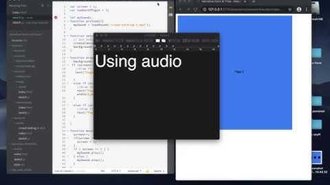 P5.js - Using audio