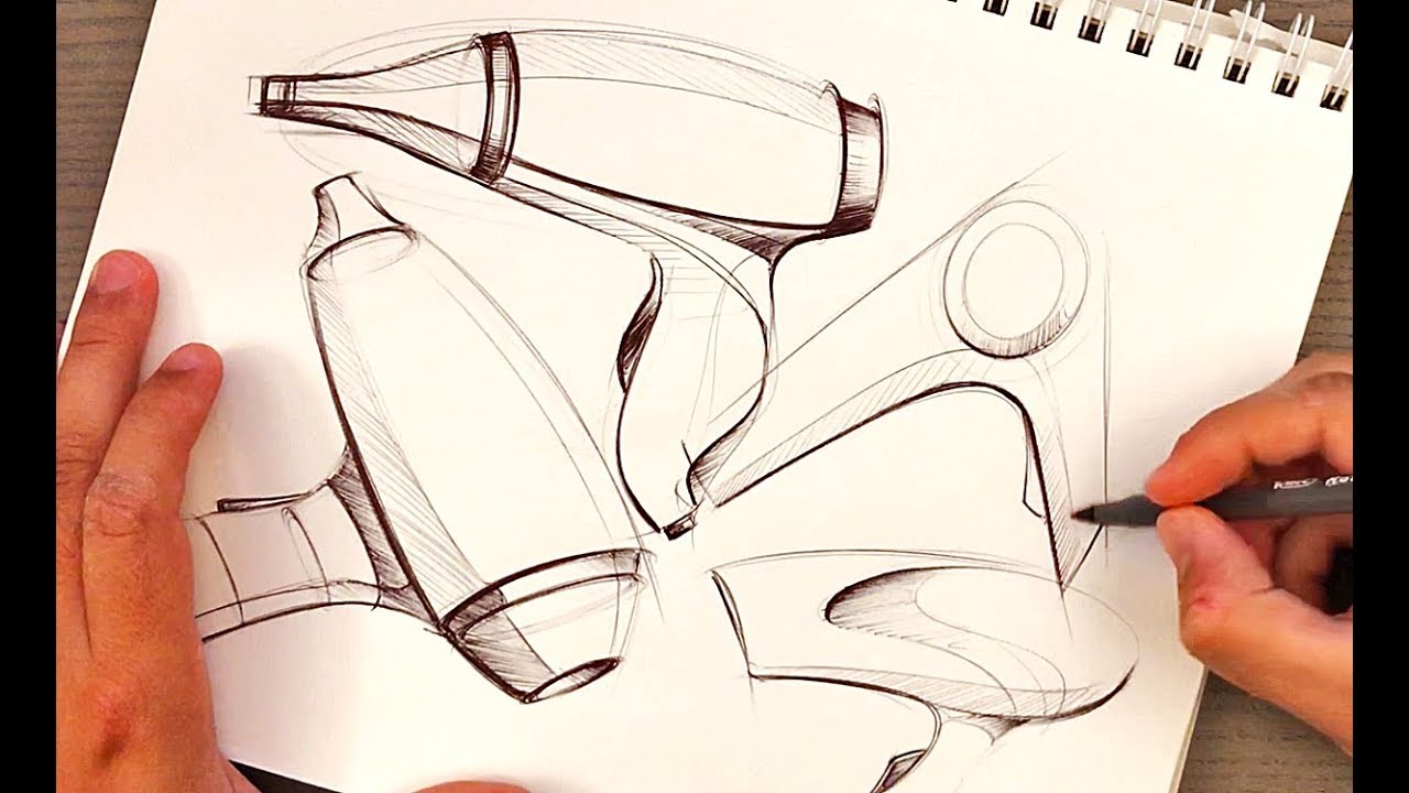 Industrial Design Ideation Sketching with BiC Pen YouTube