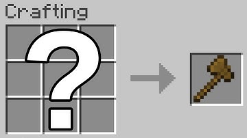 How To Make A Wooden Axe In Minecraft