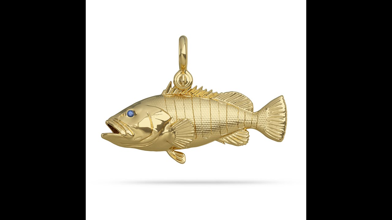 Misty Grouper Pendant by Nautical Treasure