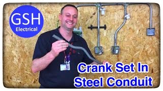Electrical Practical Skills Bending a Crank Set in Steel Conduit (How to Make bubble set or Bridge)