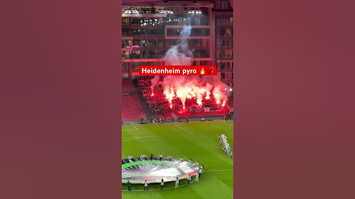 HEIDENHEIM PYRO 🧨 | Heidenheim with pyro in Conference League against Copenhagen