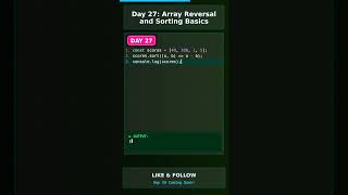 NEVER SORT JS ARRAYS WRONG AGAIN! 🤯 Day 27 #shorts #viral