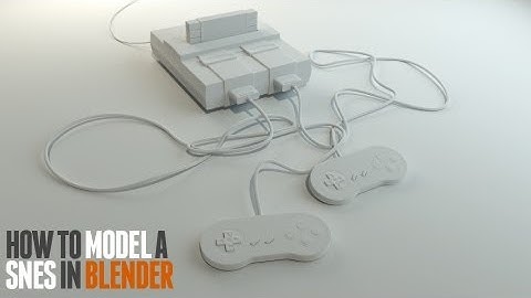 How to Model a Super Nintendo & SNES Controller