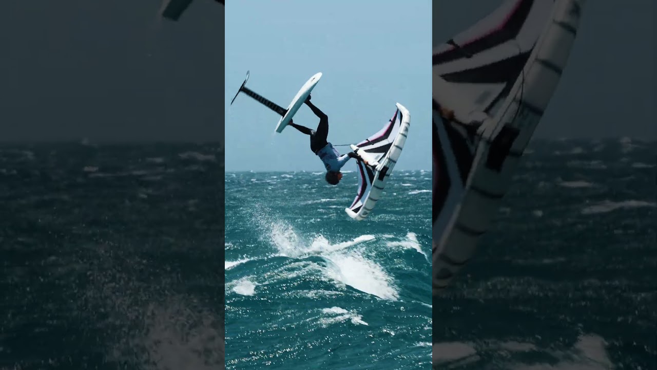 If you spot the zebra, expect a backflip @Bowien van der Linden #wingfoiling #canaryislands #gwa