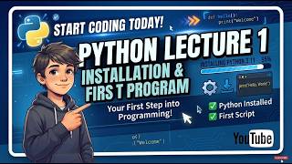 Lecture (1) Python Tutorial for Beginners: Introduction & Installation