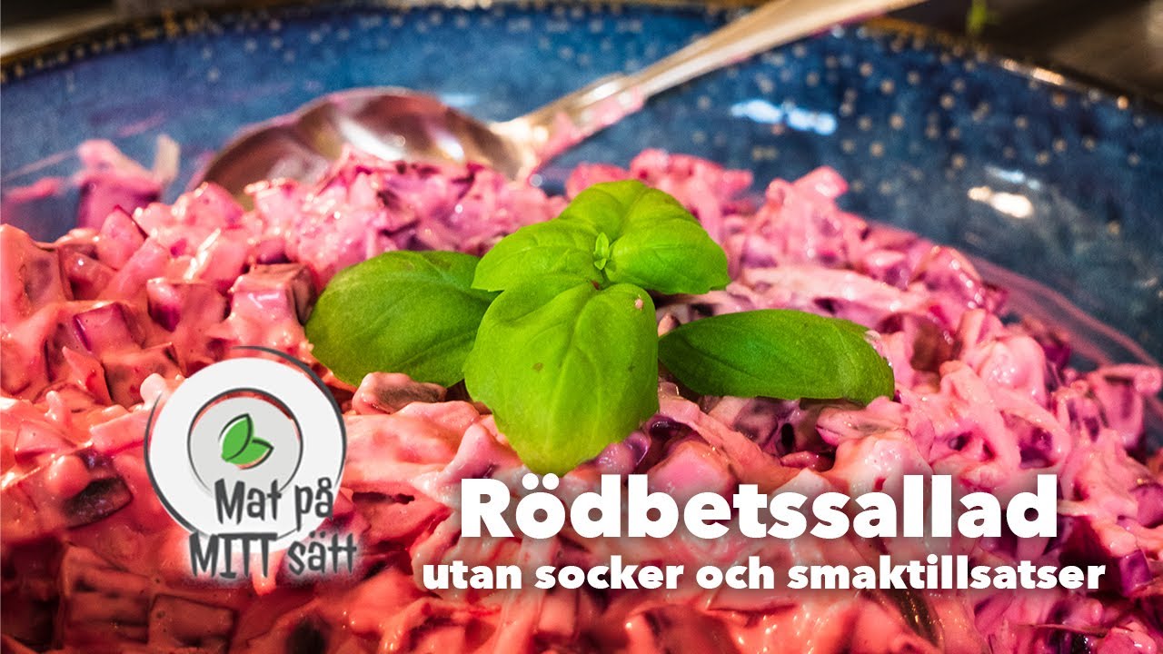 Rödbetssallad utan socker och smaktillsatser