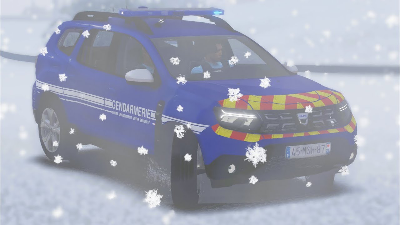 (GTA 5) TEMPETES DE NEIGE ACCIDENT LA ROUTES  GENDARMERIES #LSPDFR #GTA5