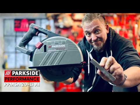 Акумуляторна дискова пила по металу PARKSIDE PERFORMANCE PPMSA 20-Li A1 (62 мм, безщітковий двигун, 20 В, Німеччина), видео 1