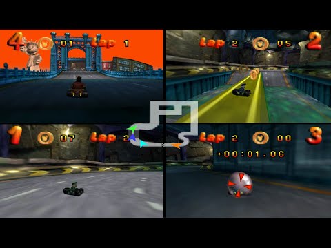 Mickey's Speedway USA N64 4 player Netplay 60fps