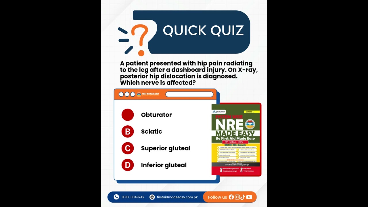 Tell your answer in comment section | First Aid Made Easy Platform | Dr Hafiz Atif #nre1 #pmdc