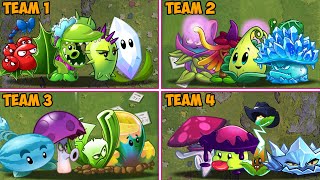 Pvz 2 - 5 Plant Teams Vs Zombie Teams - What Team is the best? Plants vs Plants