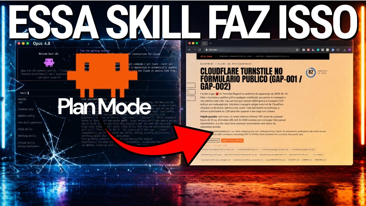 Skill Blueprint para visualizar e aprovar planos do Claude Code