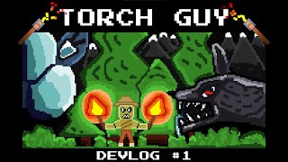 We made a roguelike for Blackthornprod Jam 3 | Torch Guy Devlog #1