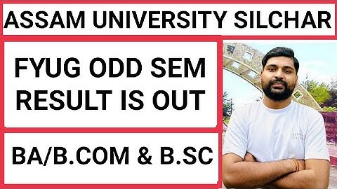 Assam University FYUG Odd sem result is out || BA Bcom & Bsc || Pranoy Roy
