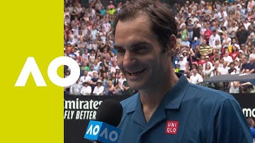 Roger Federer on-court interview  (2R) | Australian Open 2019