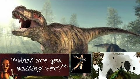 T-REX DINOSAUR in Lara Croft: Relic Run #laracroft #relicrun #androidgames #adventuregame #dinosaur
