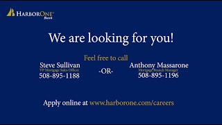 Loan Originator job openings at HarborOne Bank