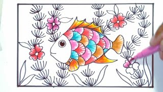 Motif Batik di Tas Kanvas (motif flora & fauna)