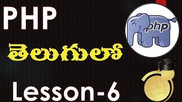 variables in PHP - Lesson 6 - Telugu