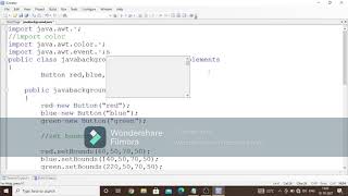 how to change background color in java awt,using jcreator.
