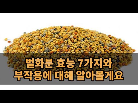 벌화분 효능 7가지와 부작용에 대해 알아볼게요
