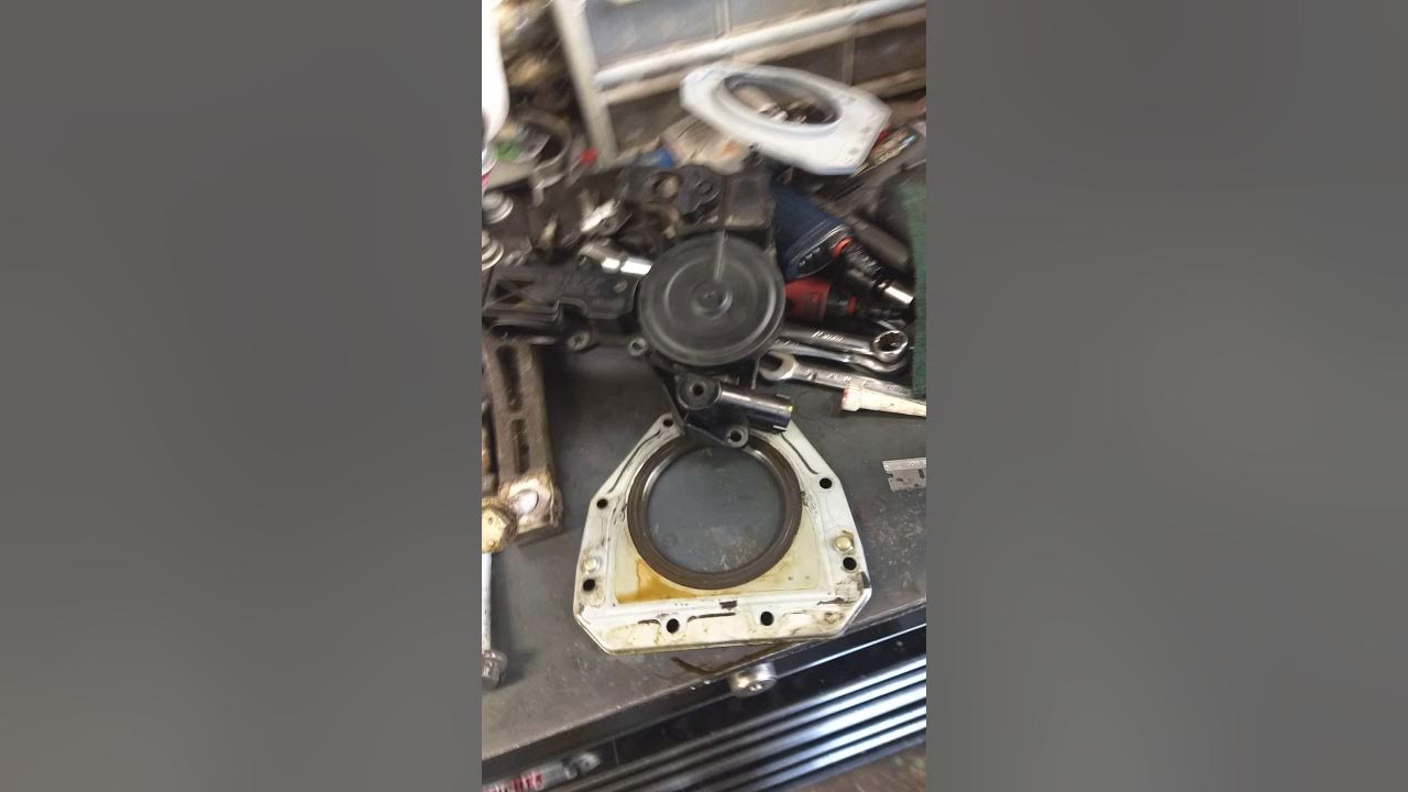 P2279 Volkswagen air intake leak rear main seal leaking - YouTube