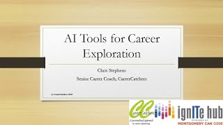 Career Workshop: Career Coaching 101: AI Tools for Career Exploration .