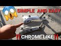 SIMPLE AND EASY (CHROME LIKE) FOOT REST (SUZUKI SMASH 115)