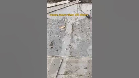 plasic formwork reuse 60 times and no releasing agent