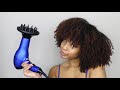 Diffusing And Stretching Type 4 Natural Hair | Minimize Shrinkage, Frizz, And Dry Time