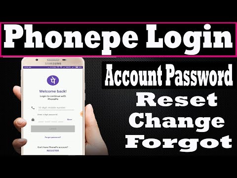 phonepe login - phonepe account password reset,change,forgot ? Password kaise change,reset kare
