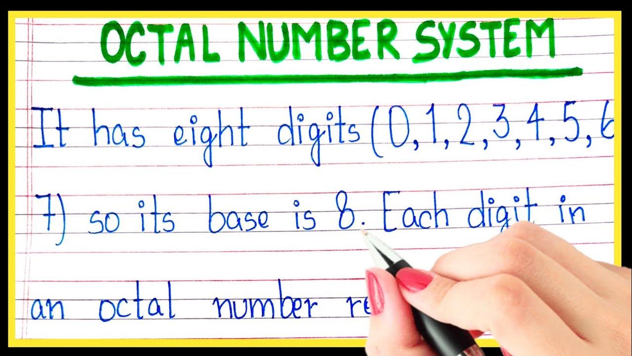What are octal number system | Definition of octal number system - YouTube
