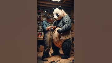 Ronaldo CR7 Build Panda Wood | @Culture-v99 #music #ronaldo #build #panda #wood #animals #shorts