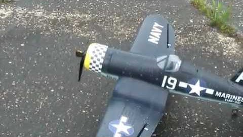 RC Plane Crash: F4U Corsair Maiden Flight